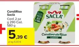 Carrefour CondiRiso Saclà offerta