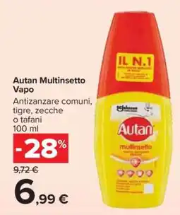 Carrefour Autan Multinsetto Vapo offerta