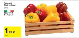 Carrefour Peperoni gialli o rossi offerta