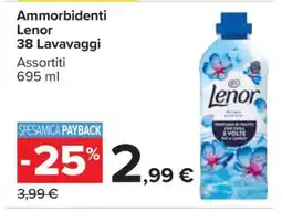 Carrefour Ammorbidenti Lenor 38 Lavaggi offerta