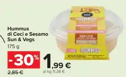 Carrefour Hummus di Ceci e Sesamo Sun & Vegs offerta
