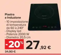 Carrefour PIASTRA A INDUZIONE offerta