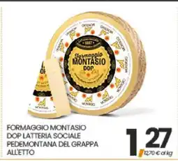Eurospar Formaggio Montasio DOP offerta