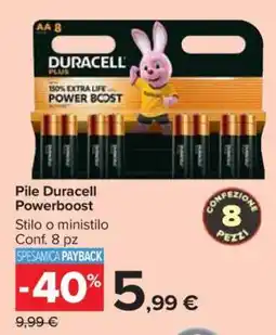 Carrefour Pile Duracell Powerboost offerta
