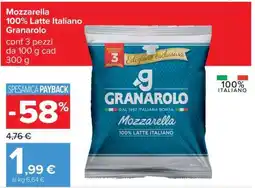 Carrefour Mozzarella 100% Latte Italiano Granarolo offerta