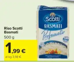 Carrefour Riso Scotti Basmati offerta