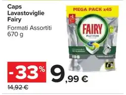 Carrefour Caps Lavastoviglie Fairy offerta
