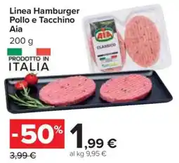 Carrefour Linea Hamburger Pollo e Tacchino Aia offerta