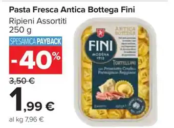 Carrefour Pasta Fresca Antica Bottega Fini offerta