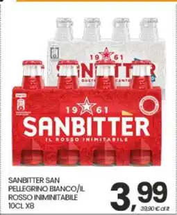 Eurospar SANBITTER SAN PELLEGRINO BIANCO/IL ROSSO INIMITABILE 10CL X8 offerta