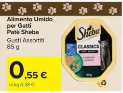 Carrefour Alimento Umido per Gatti Patè Sheba offerta