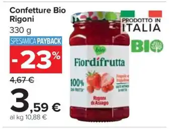 Carrefour Confetture Bio Rigoni offerta