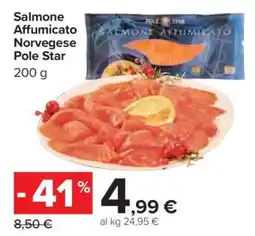 Carrefour Salmone Affumicato Norvegese Pole Star offerta