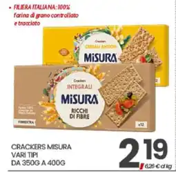 Eurospar CRACKERS MISURA offerta