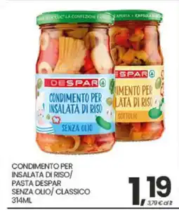 Eurospar CONDIMENTO PER INSALATA DI RISO/PASTA DESPAR offerta