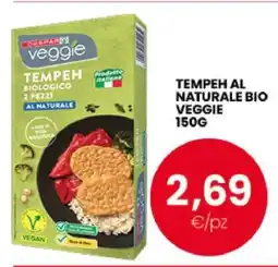 Eurospar TEMPEH AL NATURALE BIO VEGGIE 150G offerta