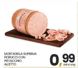 Eurospar MORTADELLA SUPREMA FIORUCCI CON PISTACCHIO ALL'ETTO offerta