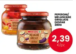 Eurospar PEPERONI/MELANZANE GRIGLIATE DESPAR 280G offerta