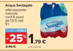Carrefour ACQUA SANTAGATA offerta