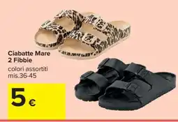 Carrefour Ciabatte Mare 2 Fibbie offerta