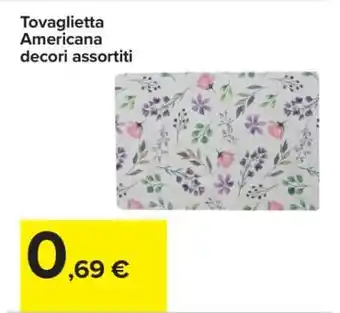 Carrefour TOVAGLIETTA AMERICANA offerta