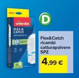 Carrefour Flex&Catch ricambi catturapolvere 5PZ offerta