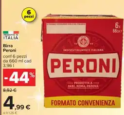 Carrefour Birra Peroni offerta