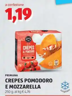 ALDI PRIMANA CREPES POMODORO E MOZZARELLA offerta