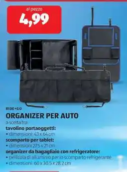 ALDI ORGANIZER PER AUTO offerta