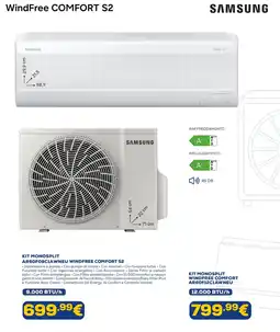 Euronics Samsung kit monosplit AR60F09C1AWNEU windfree comfort S2 offerta