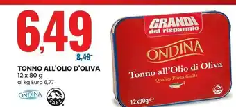 Eurospin Qualità pinna gialla tonno all'olio extravergine di oliva offerta