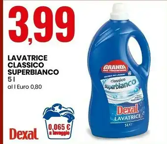 Eurospin Lavatrice classico superbianco offerta