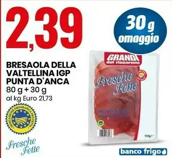Eurospin Bresaola della valtellina offerta