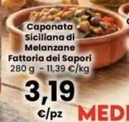 Interspar Caponata Siciliana di Melanzane Fattoria dei Sapori offerta