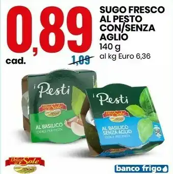 Eurospin Sugo fresco al pesto 140 g offerta