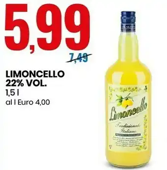 Eurospin Limoncello 22% vol offerta