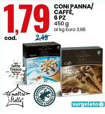Eurospin Coni panna 450 g offerta