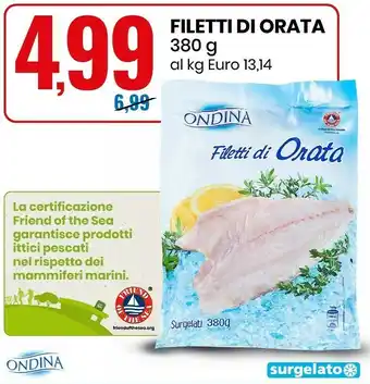 Eurospin Filetti di orata 380 g(ml) offerta