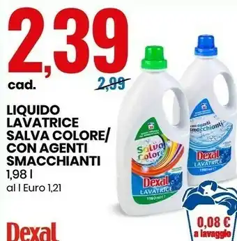 Eurospin Liquido lavatrice salva colore/ con agenti smacchianti offerta