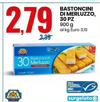 Eurospin Bastoncini di merluzzo surgelati 900 g(ml) offerta