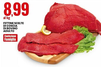 Eurospin Fettine scelte di coscia di bovino adulto offerta