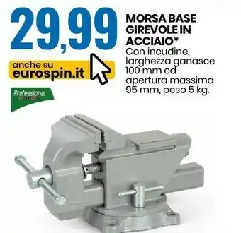 Morsa base girevole in acciaio