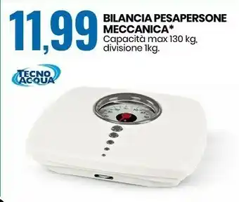 Eurospin Tecno acqua bilancia pesapersone meccanica offerta
