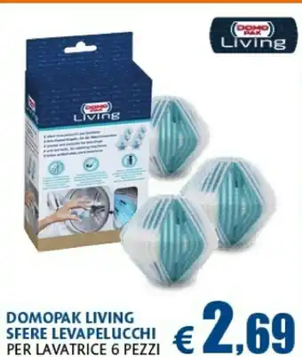 Casa & Co Domopak living sfere levapelucchi per lavatrice 6 pezzi offerta