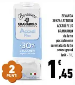 Conad Superstore Bevanda senza lattosio accadì plus granarolo offerta