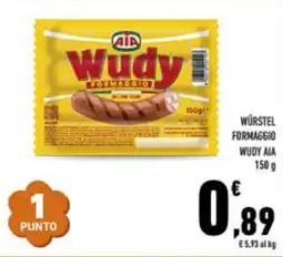 Conad Superstore Würstel formaggio wudy aia offerta
