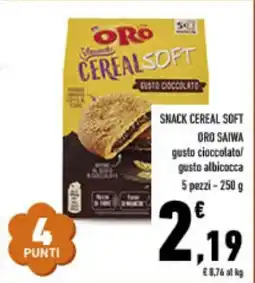 Conad Superstore Snack cereal soft oro saiwa offerta