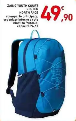 Conad ZAINO YOUTH COURT JESTER NORTH FACE offerta