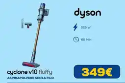 Euronics dyson cyclone v10 fluffy offerta