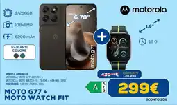 Euronics MOTO G77 + MOTO WATCH FIT offerta